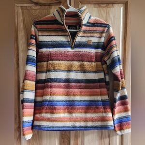 Womens Small Billabong Boundary Mock Neck Fleece